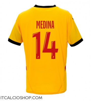 RC Lens Facundo Medina #14 Prima Maglia 2024-25 Manica Corta